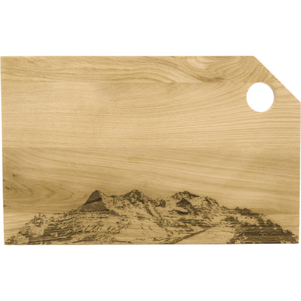Eiger Mönch Jungfrau, Holz-Schneidebrett, Classic, XL