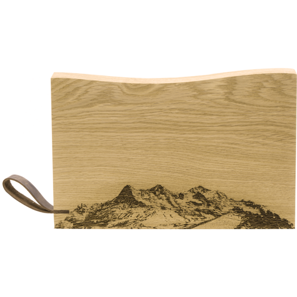 Eiger Mönch Jungfrau, Holz-Schneidebrett, Rustikal