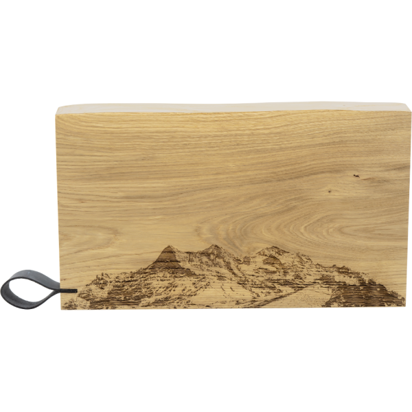 Eiger Mönch Jungfrau, Holz-Schneidebrett, Rustikal, XL