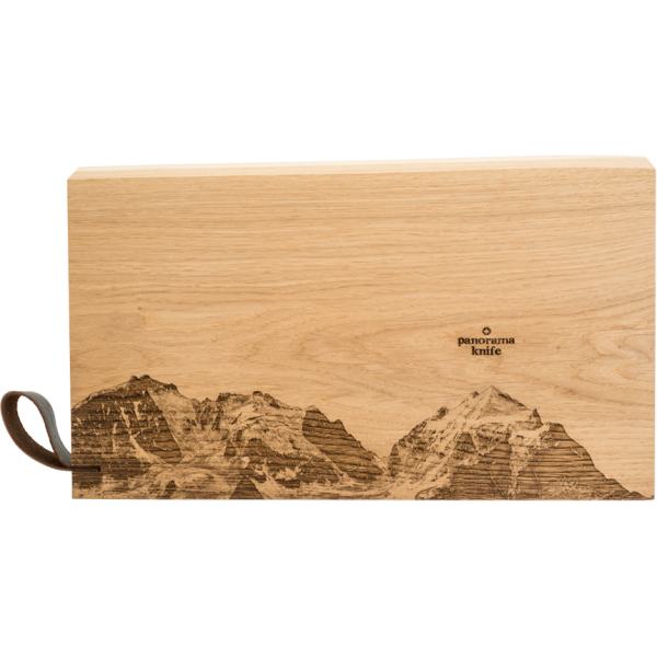 Piz Bernina, Holz-Schneidebrett, Rustikal, XL