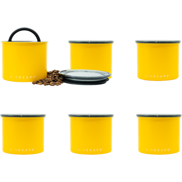 Airscape® Frischhaltebox Gelb, S, 6er Set